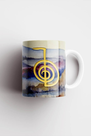 Reiki Mug – Cho Ku Rei, Watercolor