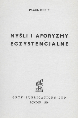 Myśli i aforyzmy egzystencjalne