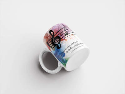 Taza La vida es una sinfonía