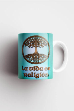 Taza verde - La vida es religión